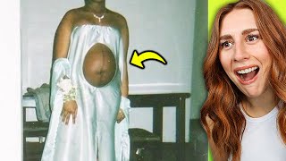 WORST Wedding Dresses People ACTUALLY Wore  REACTION [upl. by Rasecoiluj]