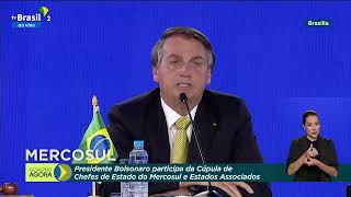 Bolsonaro lamenta fracasso do Brasil em reduzir Tarifa Externa Comum do Mercosul [upl. by Alios60]