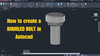 Autocad tutorials  Exercise 19 Knurled bolt [upl. by Knut]