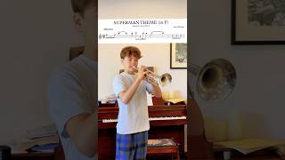 Levi Farrar plays Superman 🎺🦸‍♂️🎺 leadtrumpet jazztrumpet trumpet viralvideo jazz superman [upl. by Eenafets]