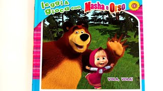 Masha e Orso VOLA VOLA Libro con giochi e attività  audiolibro per bambini [upl. by Solly]