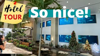 Day 325 HOTEL Tour  Alohilani Resort with a 280000 Oceanarium  OAHU vlogmas [upl. by Jacinto]