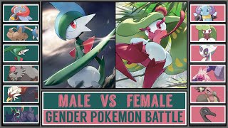 Gender Pokémon Battle MALE vs FEMALE [upl. by Yeh]