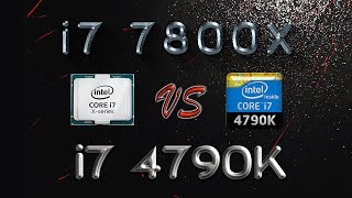 i7 7800X vs i7 4790K BENCHMARK  Hitman Total War Tomb Raider Far Cry  7ZIP Truecrypt X264 [upl. by Siurad]