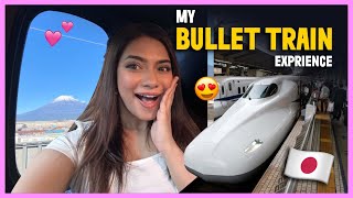 Bullet train  Shinkansen experience 🚅😍🇯🇵  Nagma Mirajkar vlogs [upl. by Shaefer689]