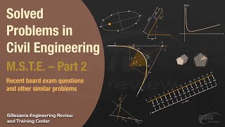 THREE MSTE November 2018 CE Board Exam Problems Solved [upl. by Stanhope]