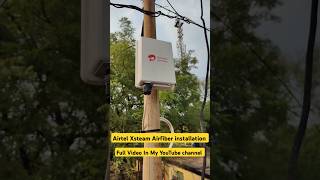 Airtel Xsteam Airfiber installation process Short Video airtel wifi [upl. by Akemak]