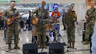 Have You Ever Seen the Rain  The SixString Soldiers of the US Army Field Band [upl. by Ahsinyd382]