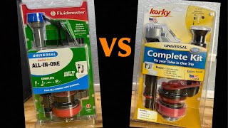 Is Korky or Fluidmaster Better in 2023 Universal AllinOne Toilet Repair Kits  Install Compared [upl. by Dee Dee664]