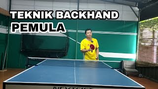 PENTING teknik dasar backhand tenis meja [upl. by Ttennej]