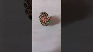 S tone Ring Making using MDF and B7000  Trending Ring design ring silkthreadjewelery [upl. by Akenahc]