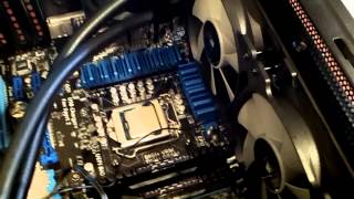 How to Install Corsair H100i Liquid cooler in a Corsair carbide 300R case [upl. by Jarlen]