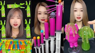 Sweet amp sour candy 😍 Satisfying ASMR mukbang asmr mukbang candy eating [upl. by Dawkins421]