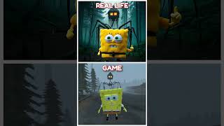 SPONGEBOB VS NEW HOUSE HEAD  Meme Coffin Dance  GAME vs REAL LIFE  shorts [upl. by Rentsch]