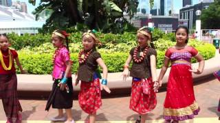 Kids Nepali dance in Karkola gava Choreography Sona Lawati [upl. by Air159]