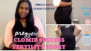 PREGNANT CLOMID SUCCESS  FERTILITY STORY [upl. by Ljoka]