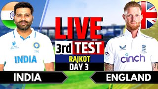 India vs England 3rd Test  India vs England Live  IND vs ENG Live Score amp Commentary Last 50 Over [upl. by Shalne]