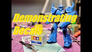 Gunpla for beginners Waterslide Decals [upl. by Gnov453]