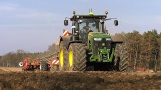 Aussaat 2019 John Deere 8370R amp Horsch Focus 6TD [upl. by Seldan]