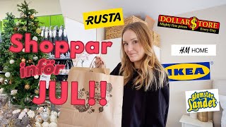 JULSHOPPING dollarstore rusta HampM home systrarna grene ikea mm  vlogg [upl. by Repsac]