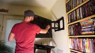 How to install your own fullmotion tv mount easy [upl. by Nlocnil]