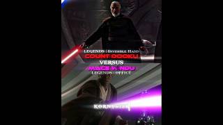 Count Dooku VS Mace Windu  Legends shorts starwars trending [upl. by Auhsuj]