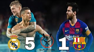 ملخص مباراة ريال مدريد 51 برشلونة السوبر الاسباني 2017  كلاسيكو الارض  تعليق فهد العتيبي FHD [upl. by Sachi567]