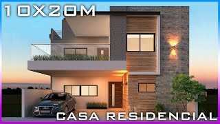 CASA HERMOSA MODERNA 10x20  DOS PISOS 5 DORMITORIOS  GIMNASIO  RVL CASAS 2022 [upl. by Meagher]