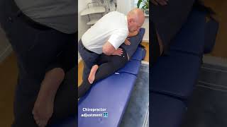 Chiropractor adjustment 🩻Kiropraktorerik chiropractor yoga shorts backpain trending [upl. by Kosel]