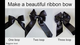 How to make a beautiful ribbon bow [upl. by Nybor]