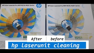 hp laserjet printer light printing problem  laser unit cleaning [upl. by Nireves]