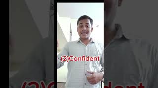 Confidant Vs Confident  Use correct English  be smart english speaker [upl. by Komarek280]