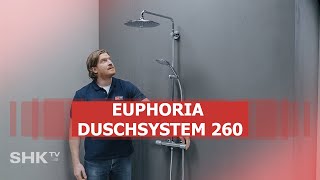 Grohe Installation EUPHORIA DUSCHSYSTEM 260  SHKTV Montage [upl. by Ahsats]