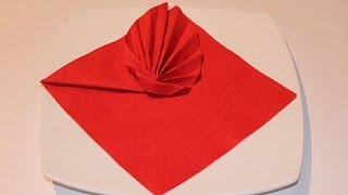 How to Fold a Napkin  Leaf [upl. by Feucht]