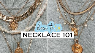 the art of layering necklaces [upl. by Nosnorb]