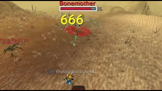 Hordesio killing rare bonemother mob and getting bones pet [upl. by Semaj900]