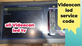 videocon led tv service code  How to open VIDEOCON LED TV Service code Menu Code [upl. by Ashli785]