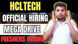 HclTech Mega Drive  OFF Campus Drive For 2025  2024  2023 Batch Hiring  Latest Fresher Jobs [upl. by Eekcaj]