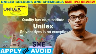 Unilex colors and chemicals ipo review [upl. by Nnail]