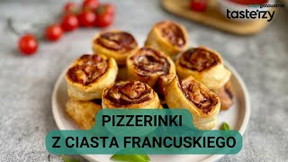 Pizzerinki z ciasta francuskiego  najłatwiejszy przepis [upl. by Eremaj]