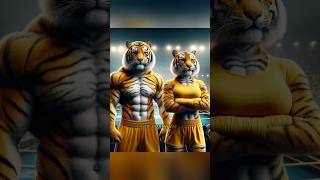 Tiger vs rhino 🦏 shorts short boxing tiger [upl. by Leugimesoj700]