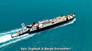 Tugboat Genesis Eagle and Tank Barge GM11103 in Action [upl. by Hras]