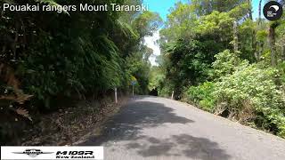 Back roads of Taranaki North Island of New Zealand Carrington road Pouakai rangers Mount Taranaki [upl. by Yelda]