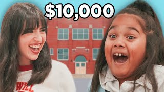 SURPRISING A SCHOOL with 10000 [upl. by Willing]