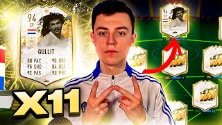 11x Sobres Icon Moments Deciden mi Equipo de FIFA 22 [upl. by Anitnas]