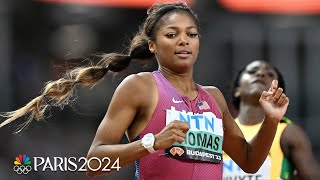 Gabby Thomas crushes semis competition to clinch first Worlds 200m finals appearance  NBC Sports [upl. by Jecoa]