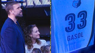 Marc Gasol FULL Jersey Retirement Ceremony 🙏 [upl. by Adla634]