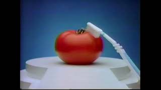 Aquafresh Toothbrush Commercial Brushing a Tomato from 1994 [upl. by Eelek753]