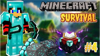 Diamond With Fortune  Mining Diamonds  Minecraft Survival World  Day 4 [upl. by Kenon]