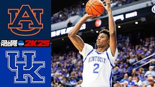 Auburn vs Kentucky  College Hoops 2K25 Simulation [upl. by Laeynad]